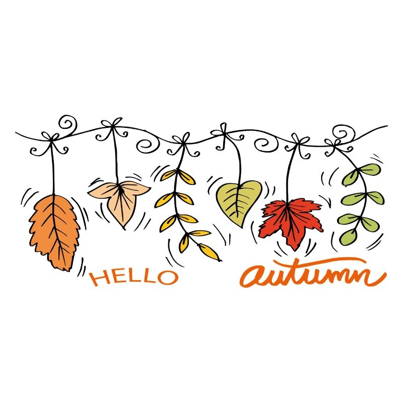 Hello Autumn Herbstliche Blätter