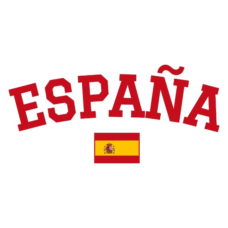 Drapeau espagnol : dessin rouge