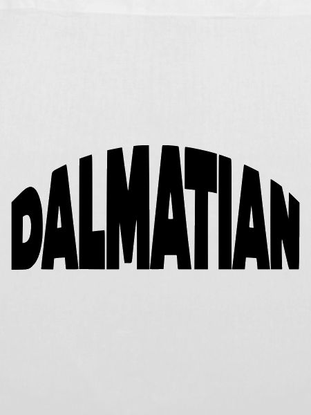 Dalmatiner, Dalmatian Schriftzug