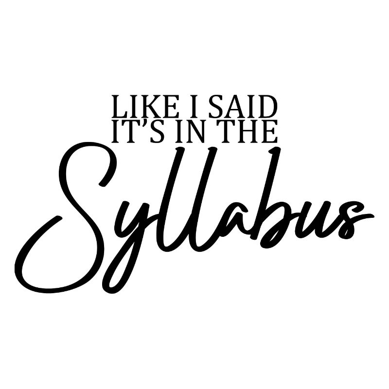 Comme je l’ai dit, c’est dans le syllabus 2