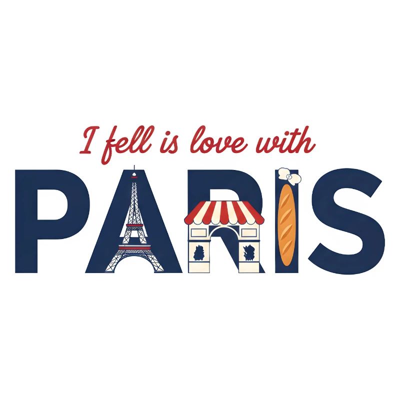 Paris Liebe – Eiffelturm & Baguette Design