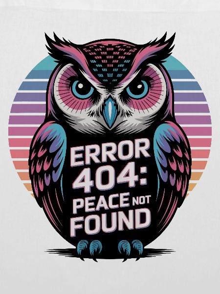 Friedlicher Eulen-Fehler 404 T-Shirt