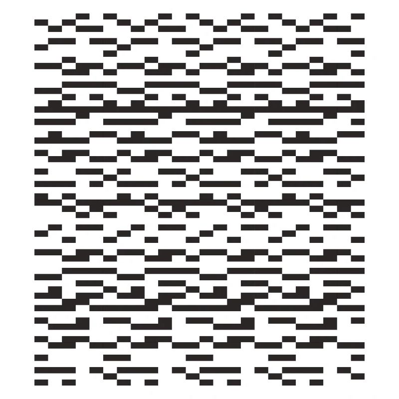 Noir Stripe pixelled Glitch Grid