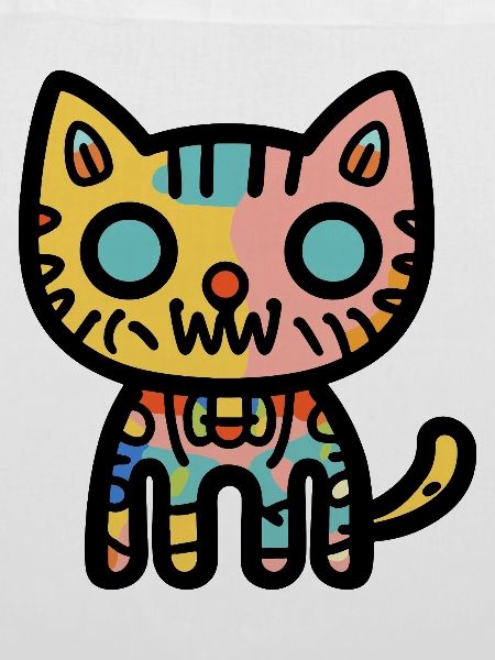 Halloween Zombie Katze Bunt