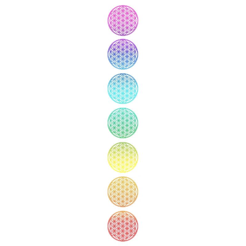 Fleur de Vie - Couleurs Chakra