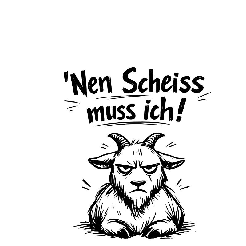 Nen Scheiss muss ich Ziege
