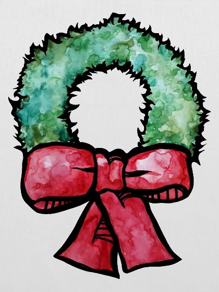 Grüne Afro-Krone mit roter Schleife