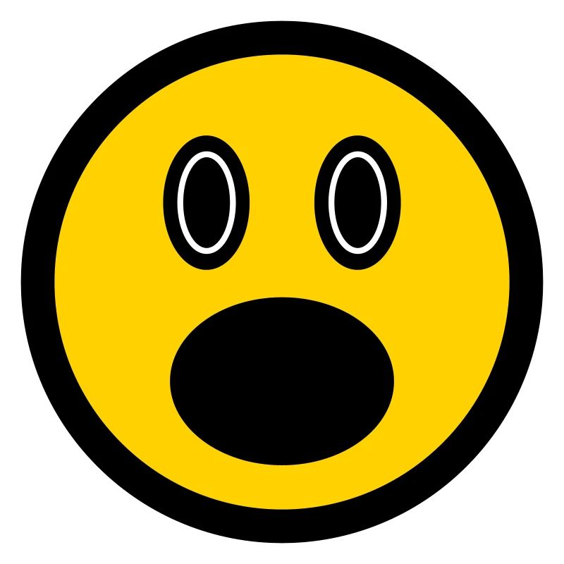 Émoticône perplexe, icône d'image, visage de bâton