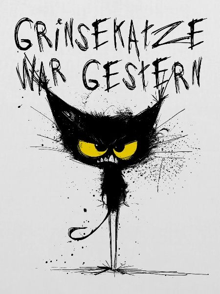 Grimmige Katze - Grinsekatze war gestern