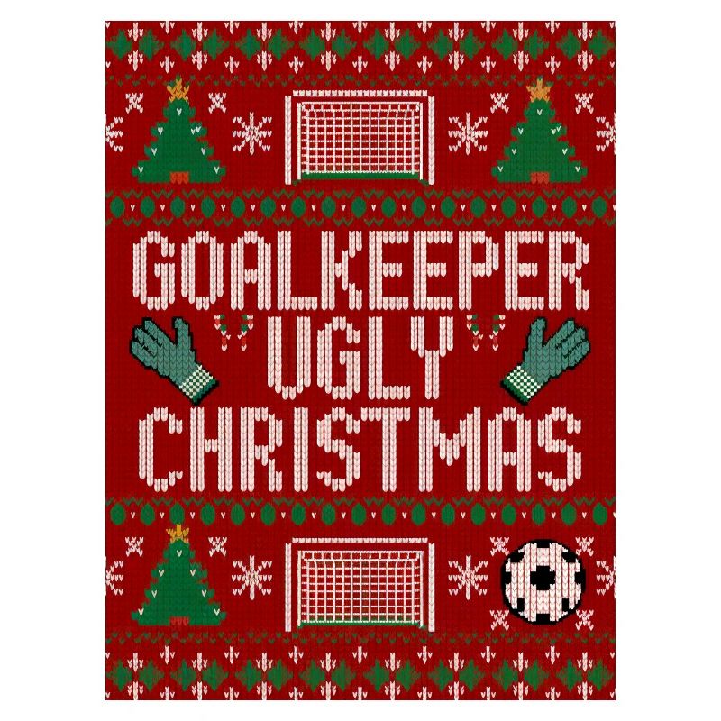 Torwart hässlicher Weihnachtspullover Design
