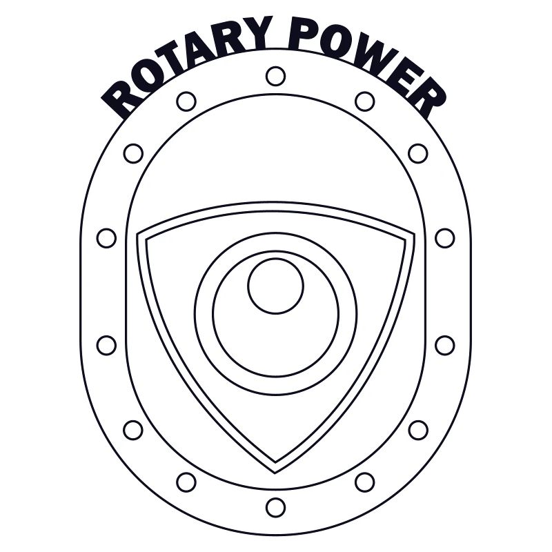 Rotatorisches Kraftschild-Emblem