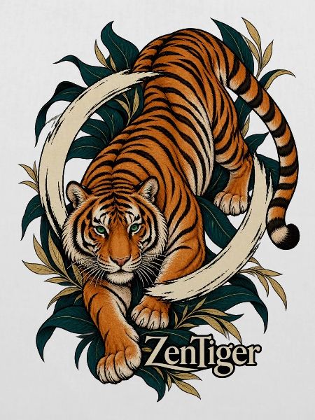 ZenTiger: Tiger im Zen-Kreis