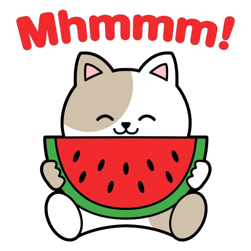 Chat pastèque Mhmmm
