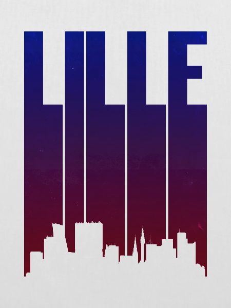 Lille Skyline Gradient