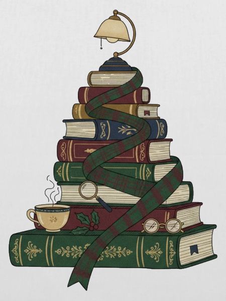 Weihnachtsbaum aus Büchern