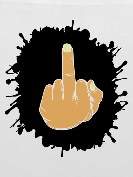 splatter mittelfinger