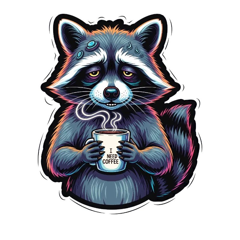 Waschbär: Mein Kaffee-Notfall