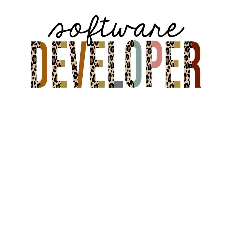 Software Developer Leopard Print Funny