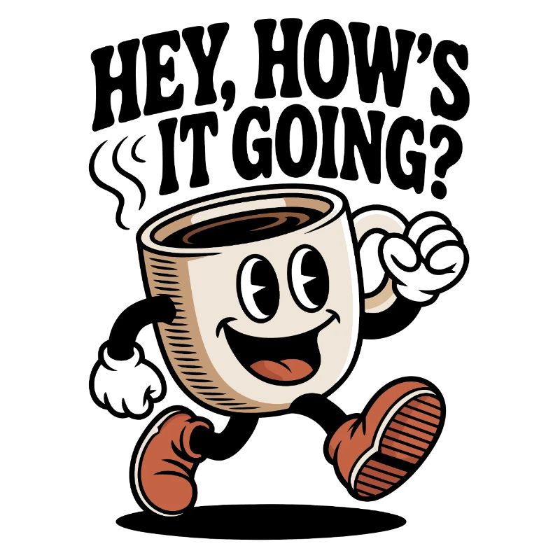 Kaffee Cartoon Becher