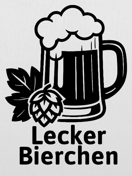 Lecker Bierchen Logo mit Hopfen