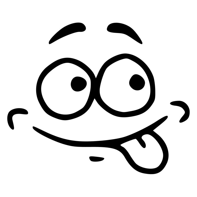 Emoji Hunger Sketch Black