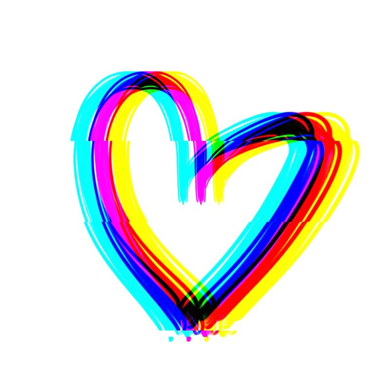 herz effekt 3d symbol liebe