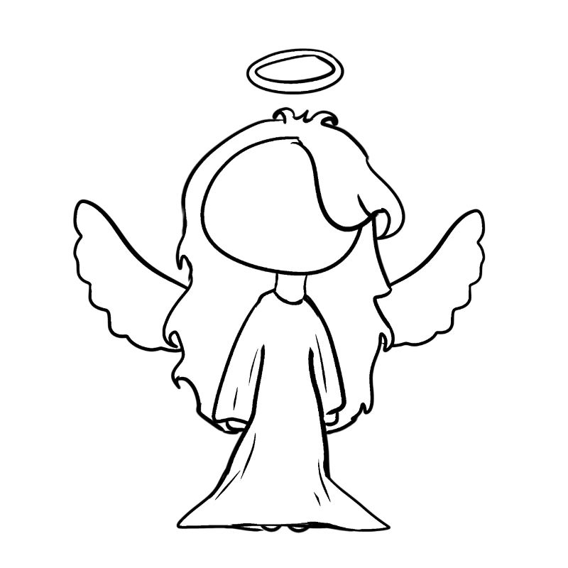 Symbol Engel Mensch Mädchen