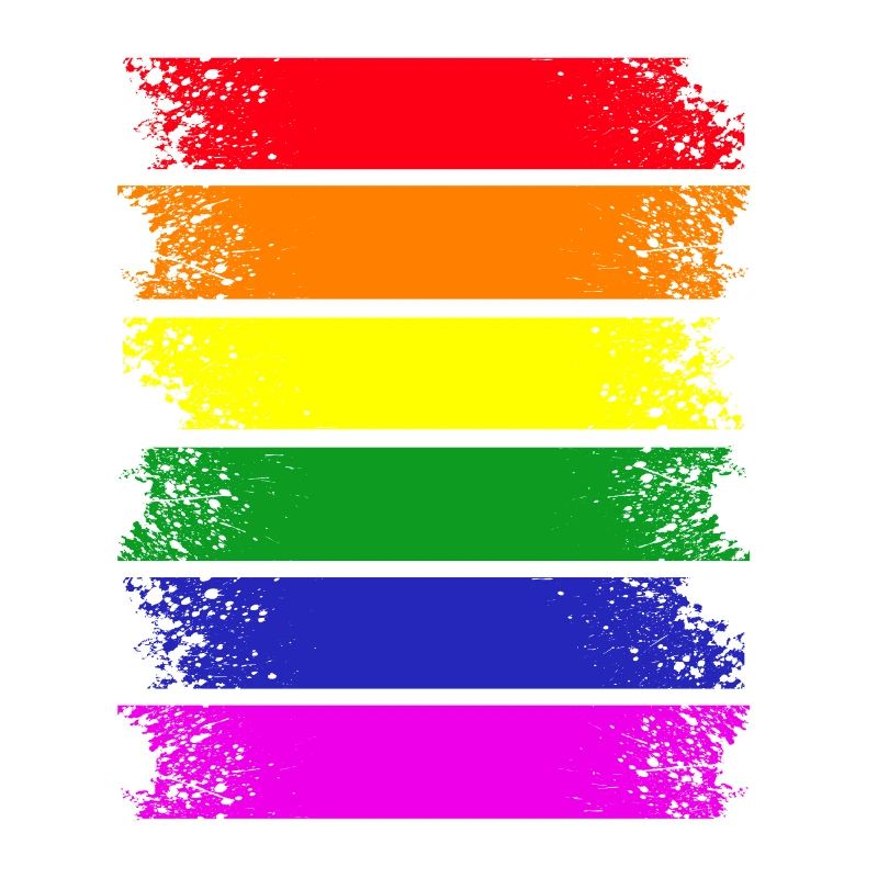 Regenbogenstreifen quer