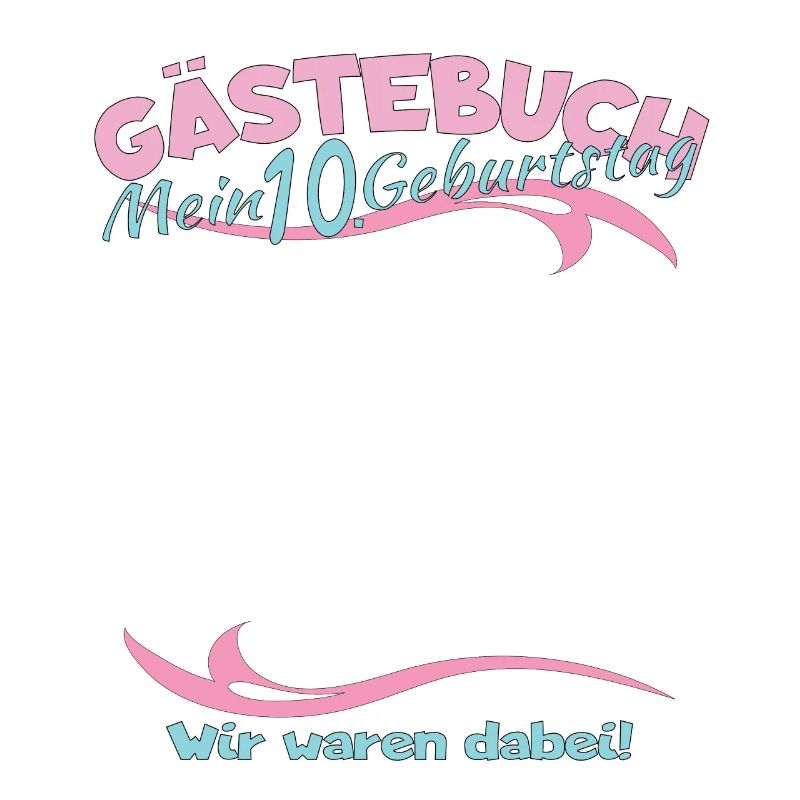 10. Geburtstag Mädchen & Junge Gästebuch