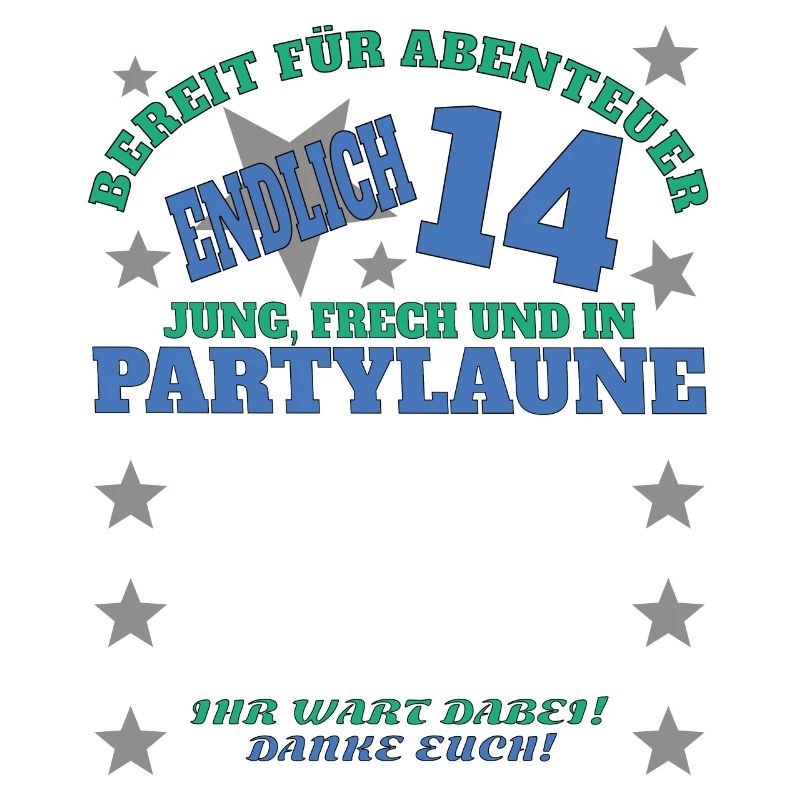 14. Geburtstag Mädchen & Junge Gästebuch