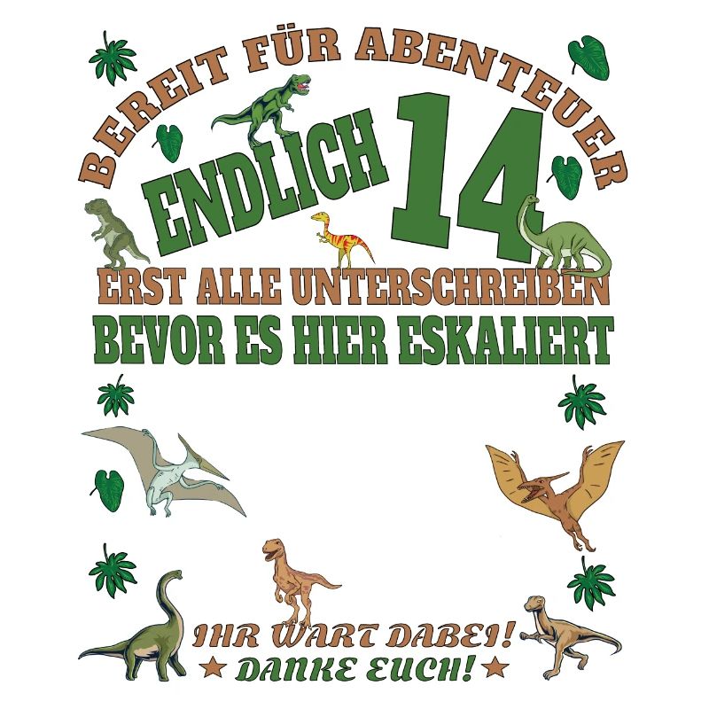 14. Geburtstag Mädchen & Junge Gästebuch