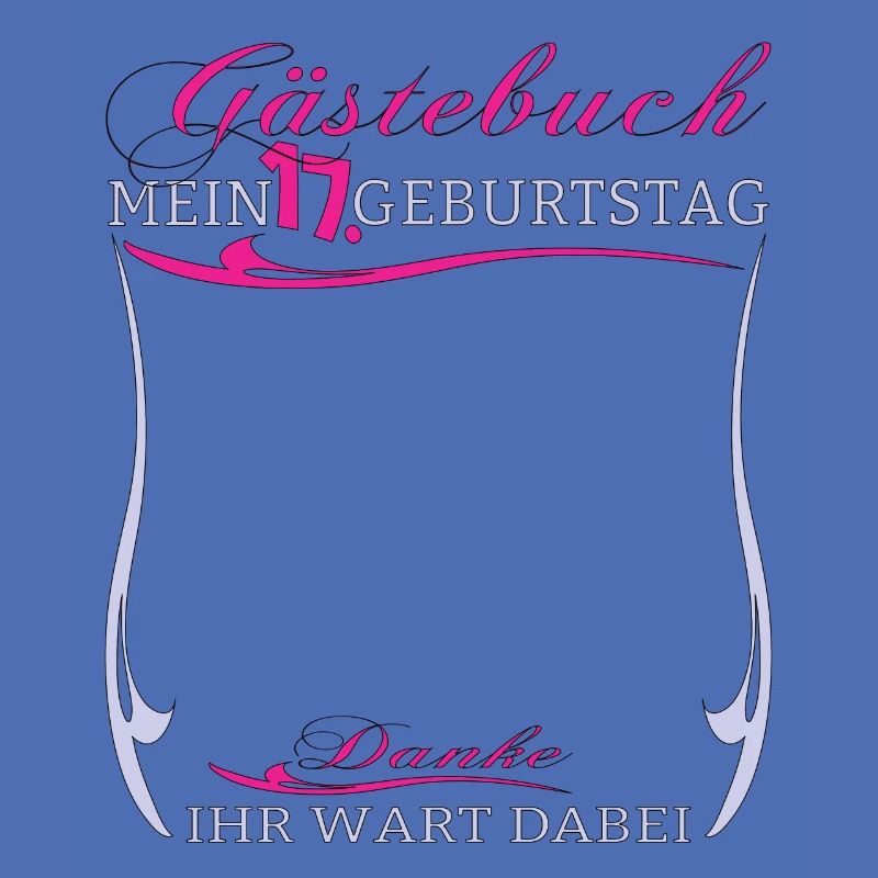 17. Geburtstag Mädchen & Junge Gästebuch