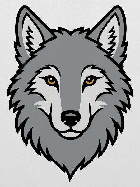 Grauer Wolf Kopf Wildnis Natur Tier