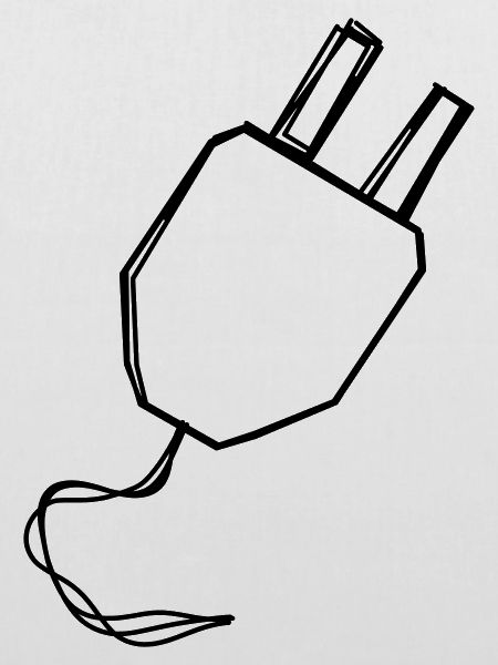Stecker handgezeichnet