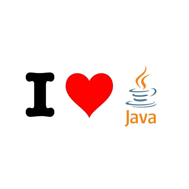 J'aime java | Thème du fan de programmeur | blanc