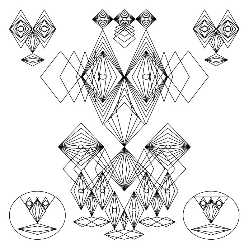 Conception abstraite: Crazy Faces Art