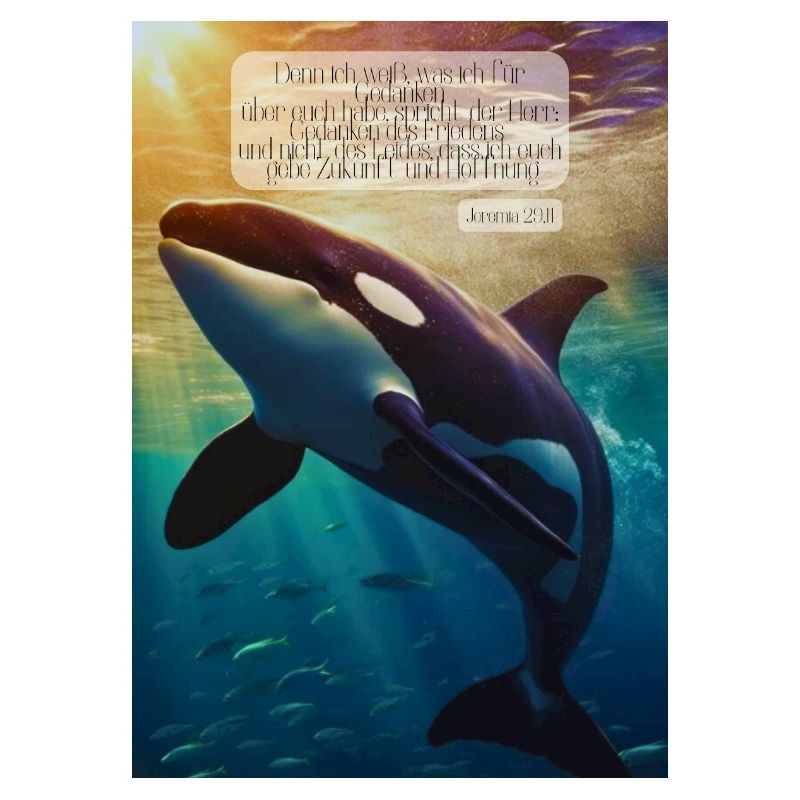 Orca Unterwasser Hoffnungsvers