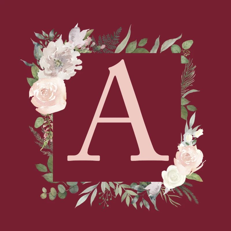 A Monogramm Eukalyptus-Boho