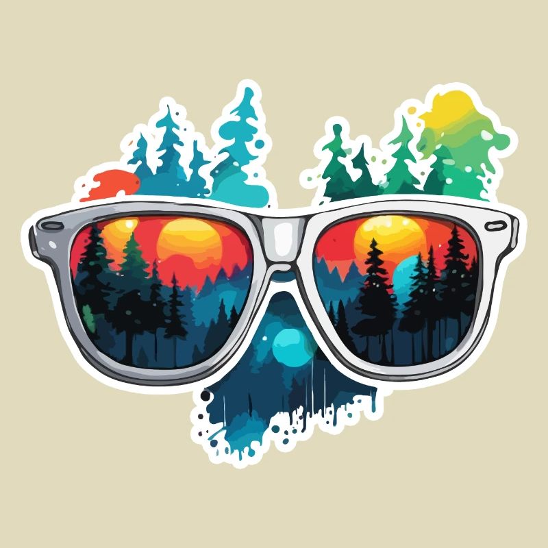 Lunettes de soleil / Reflection / Forêt / Reflection