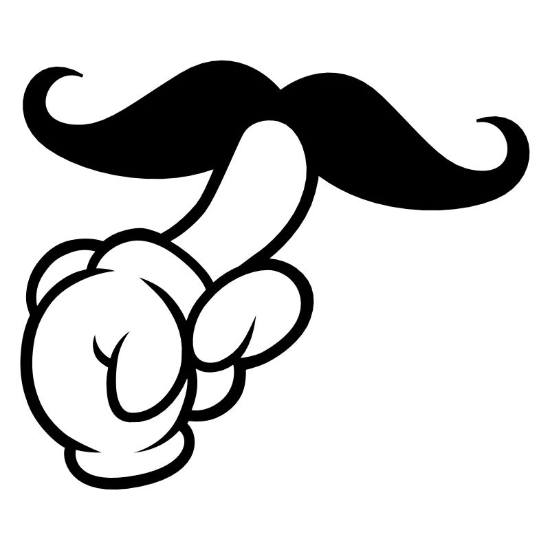 Comic Hand Moustache