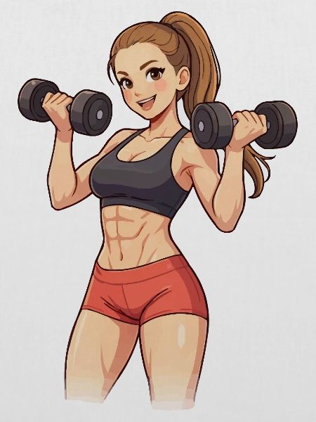 Krafttraining Powerfrau