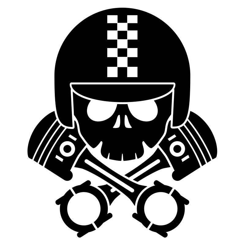 schädel helm kolben