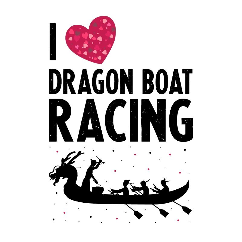 Drachenboot und Drachenboot Crew
