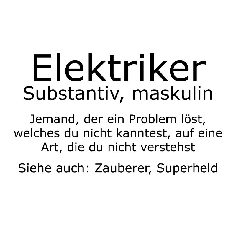 Elektriker Zauberer Superheld Geschenk