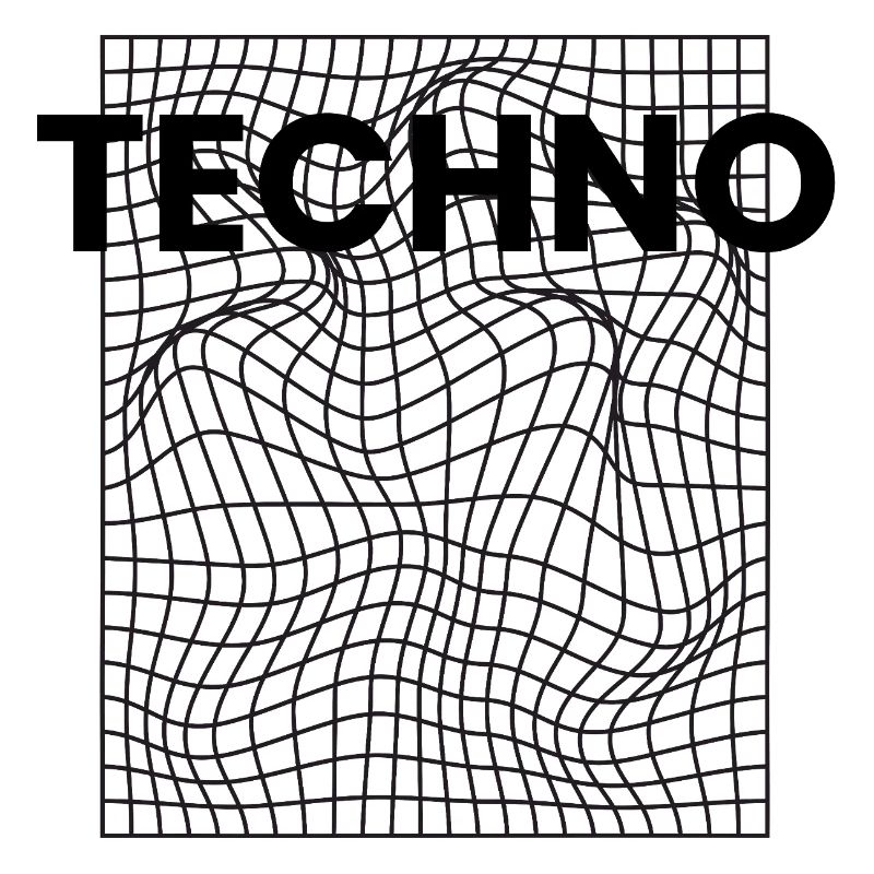 Conception de logo de musique techno
