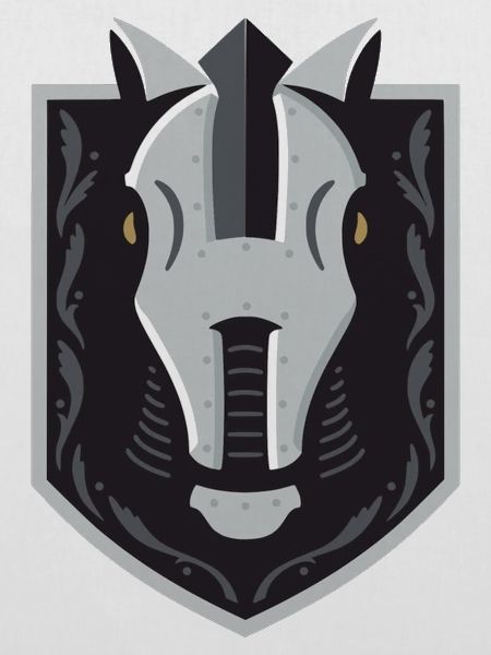 Ritterhelm Wappen Schild – Grafik