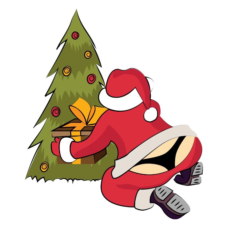 Weihnachtsmann String Weihnachsbaum Bescherung