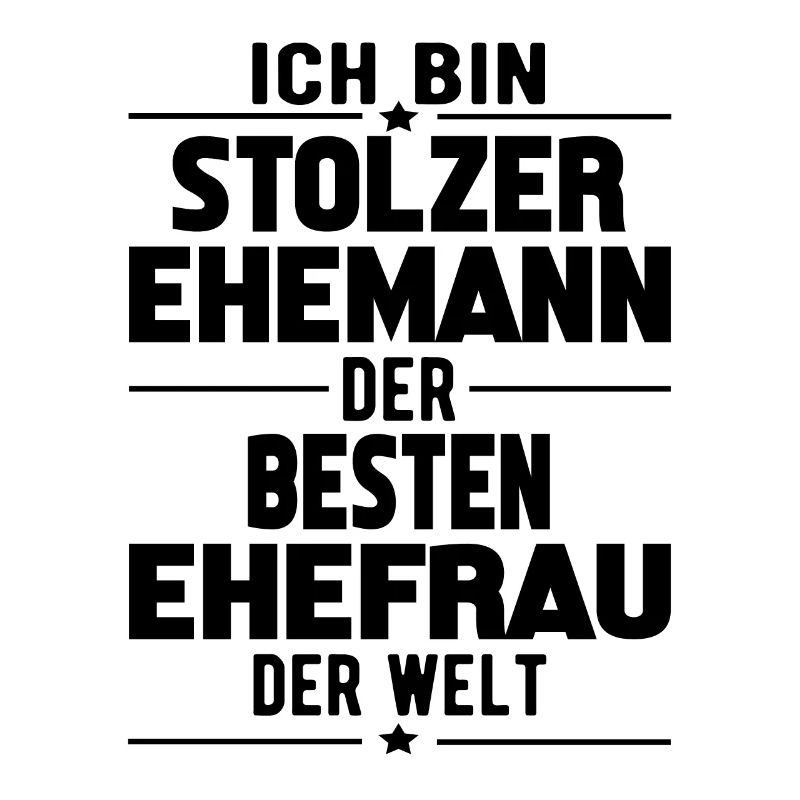 Herren Stolzer Ehemann der besten Ehefrau der Welt
