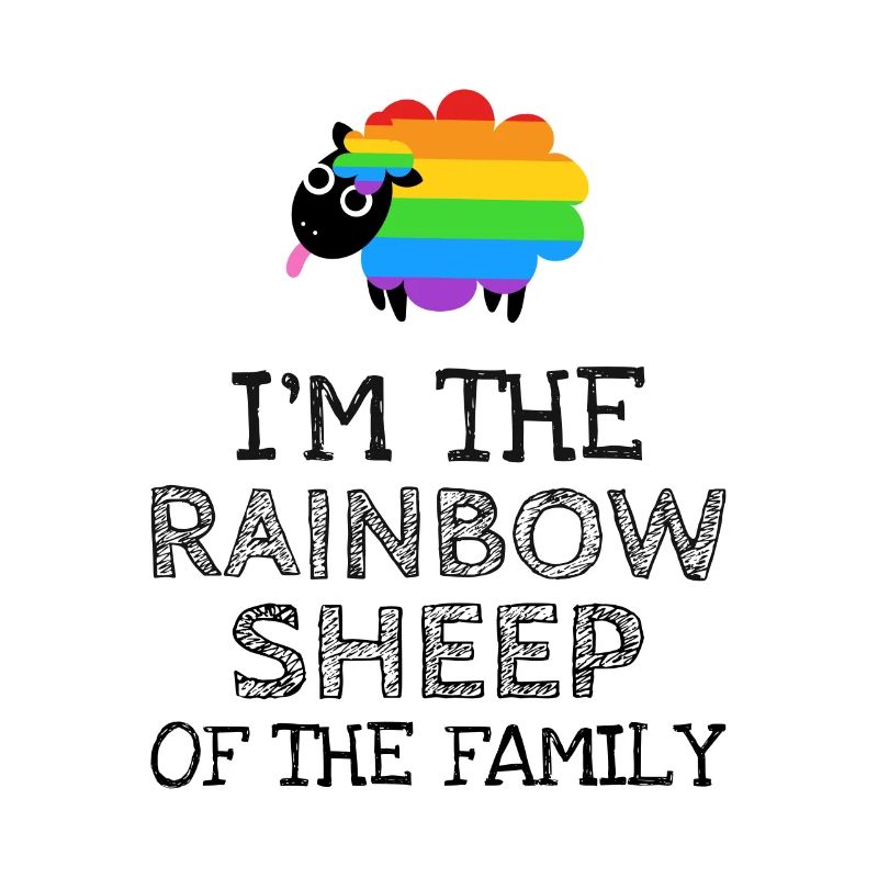 Ich bin das Regenbogen Schaf