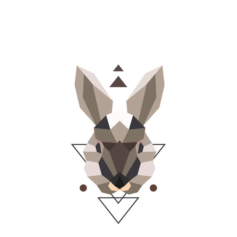 Lapin de type polygone lapin